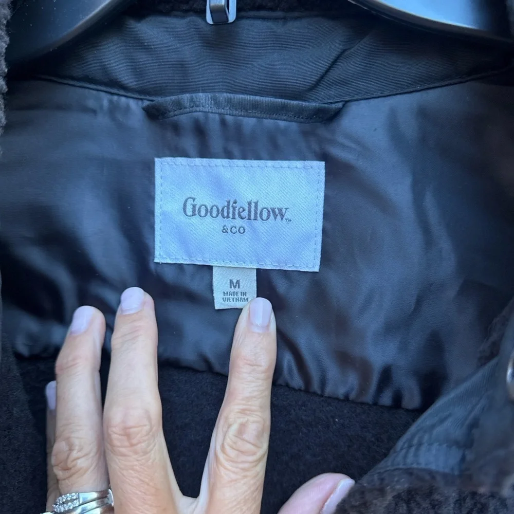 Goodfellow & Co Men's Black Fleece Jacket